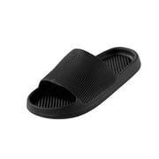 Kcodviy Men And Women Home Slippers Slippers Flat Non Bathroom Sandals And Slippers Slippers for Men Moccasins Leather Rubber Slippers for Men Indoor Travel Slippers Men Mens Slippers Size 13 Wid